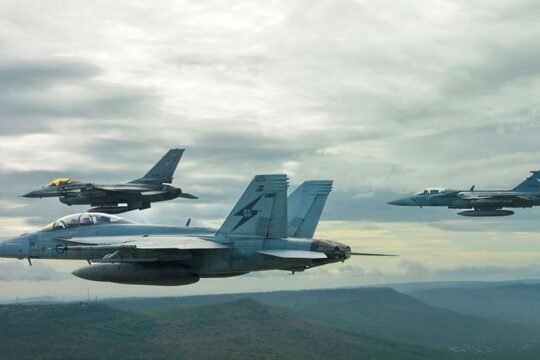 Australia and Thailand conclude joint air combat drills with Super Hornet and Gripen fighter jets.