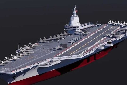 China starts building Type 004 nuclear aircraft carrier to rival U.S. Navy’s Ford-class.