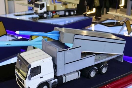 Iran Presents CM-300LA Land-Attack Container Launcher Firing Three Cruise Missiles in Minutes