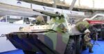 Serbia Unveils Modernized Russian BTR-80A Armored Vehicle at Partner 2025 in Belgrade.