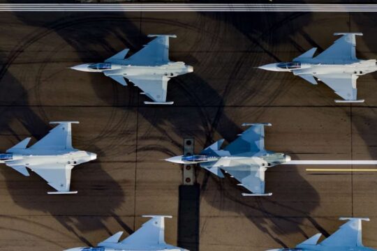 Sweden considers selling Gripen fighter jets to Ukraine as part of post-war air force rebuilding.