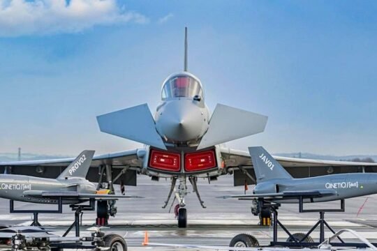 UK Conducts Experimental Flights Linking Eurofighter Typhoon With Drones For Future Air Combat Vision