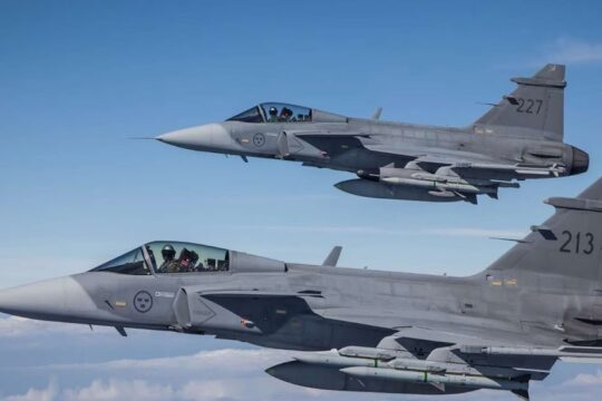 Ukraine awaits Swedish Gripen fighter jets to expand its U.S. F-16 and French Mirage fleet.