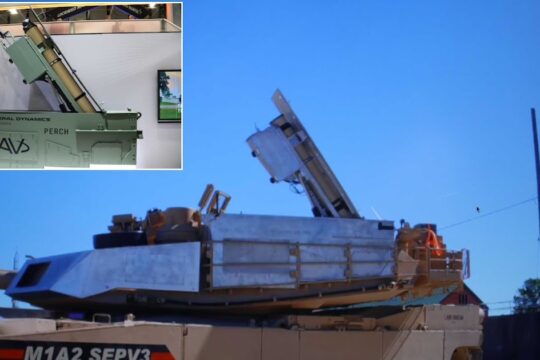AUSA 2025: GDLS unveils PERCH to integrate loitering munitions on U.S. Army M1A2 Abrams tank.