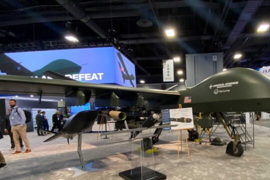 AUSA 2025: New U.S. Gray Eagle STOL drone enables operations from warships and dirt fields.