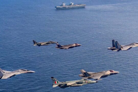 British F-35s Face Indian Su-30s and Jaguars During Mock Carrier Attack