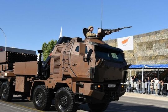 Cyprus unveils Serbian Tamnava rocket launchers at Independence Day parade 2025