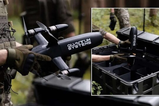 German low-cost Jäger interceptor drone from Quantum Systems to counter fast enemy threats.