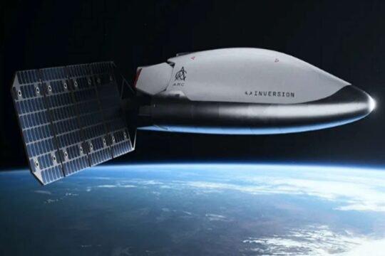 U.S. Inversion Space unveils Arc space vehicle for orbital cargo and hypersonic testing.