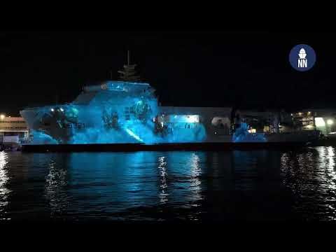 Italian Navy’s New SDO-SuRS Vessel ‘Olterra’ launched by T. Mariotti