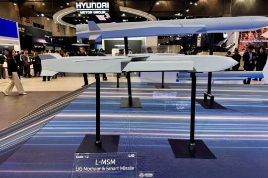 South Korea’s LIG Nex1 showcased three anti-ship cruise missiles at ADEX 2025