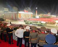 North Korea shows off 'most powerful' missile at military parade