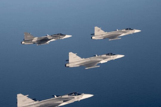 Sweden invests in counter-drone and Gripen fighter jets readiness with $525m defense boost.