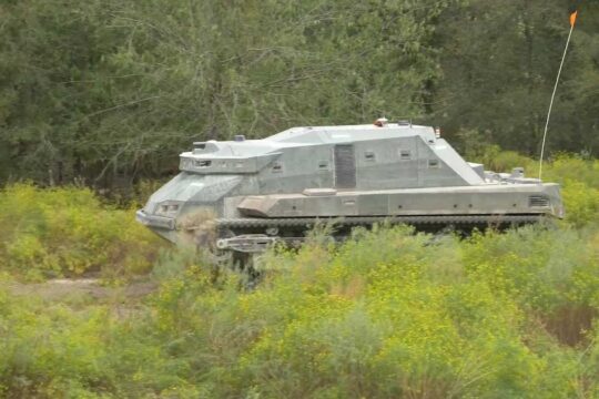 US Army to test new Racer robot breacher in first live autonomous mine-clearing drill