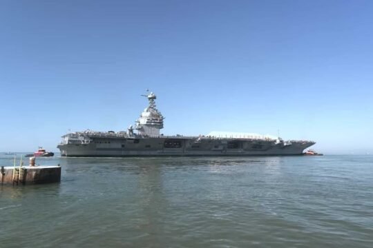 US Navy's future USS John F. Kennedy carrier conducts first propulsion testing